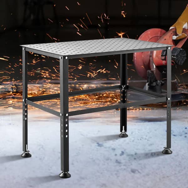 SKYSHALO Welding Table 36 in. x 24 in., Work Bench with 0.63 in