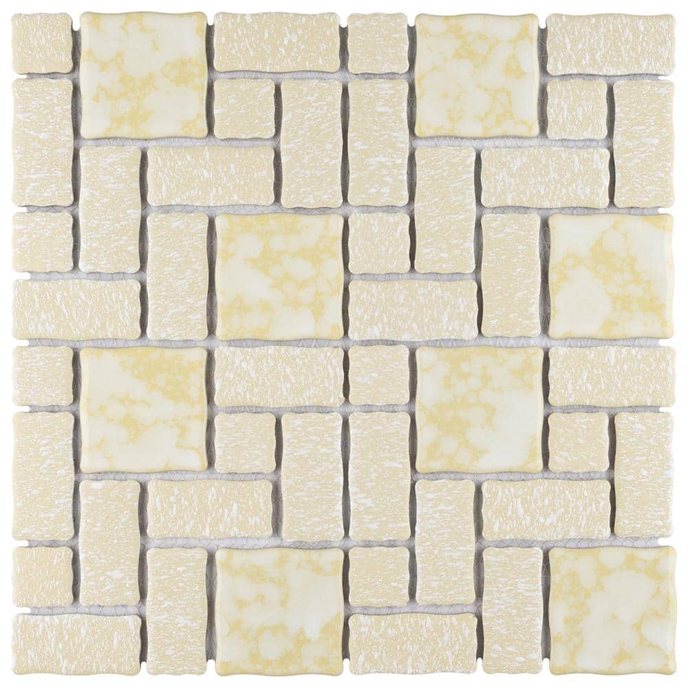 Academy Gold 6 in. x 6 in. Porcelain Mosaic Take Home Tile Sample price history on PriceWatchPro