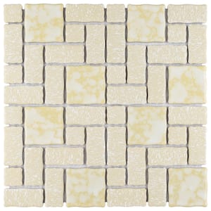Academy Gold 11-3/4 in. x 11-3/4 in. Porcelain Mosaic Tile (9.8 sq. ft./Case)