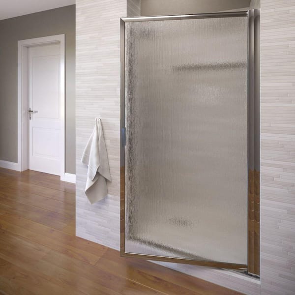 Basco Sopora 30-1/2 in. x 63-1/2 in. Framed Pivot Shower Door in Chrome