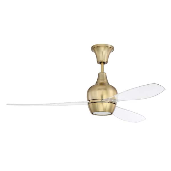 Bordeaux 52 in. Indoor Satin Brass Ceiling Fan