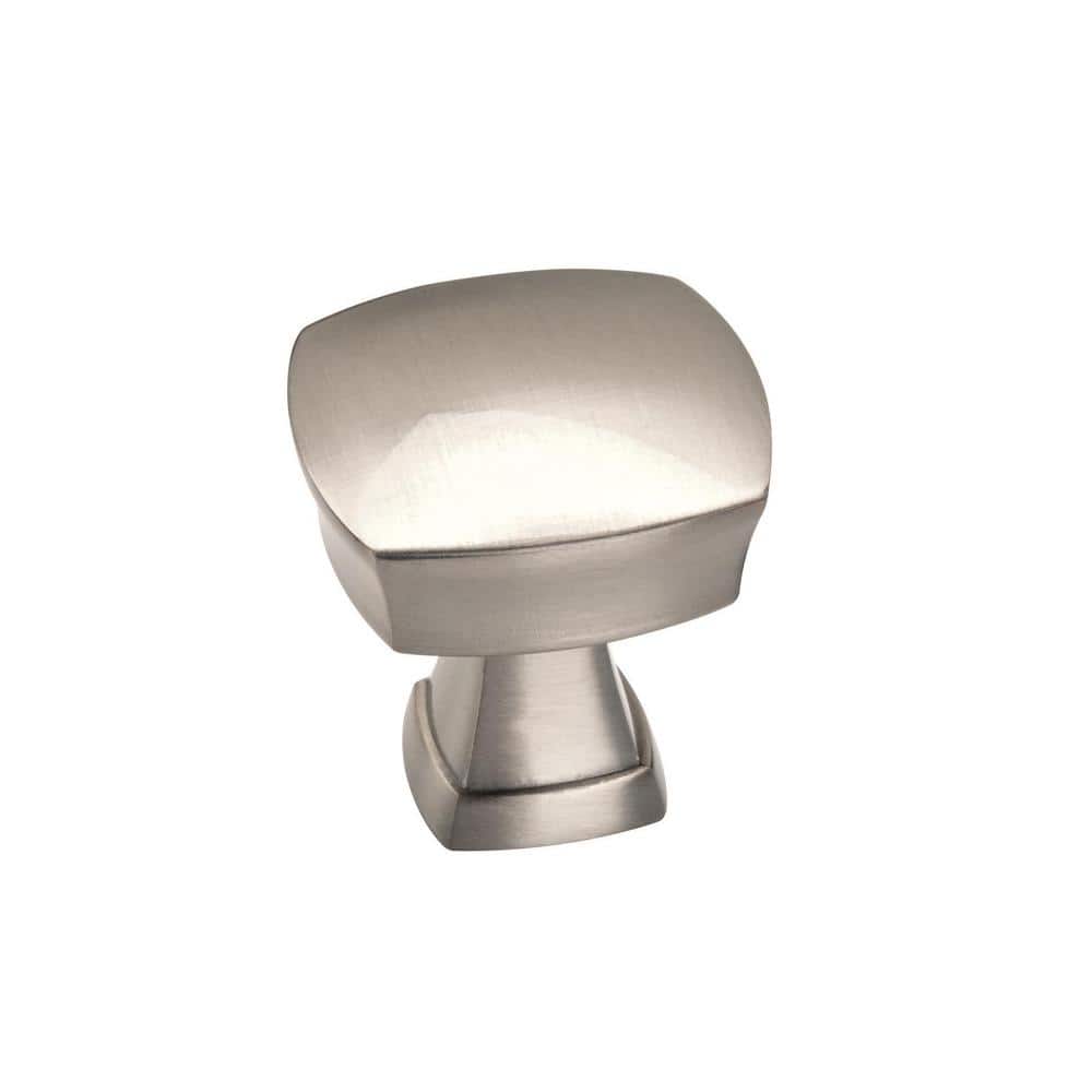 Satin Nickel Brushed Square Cabinet Knob 10-Pack