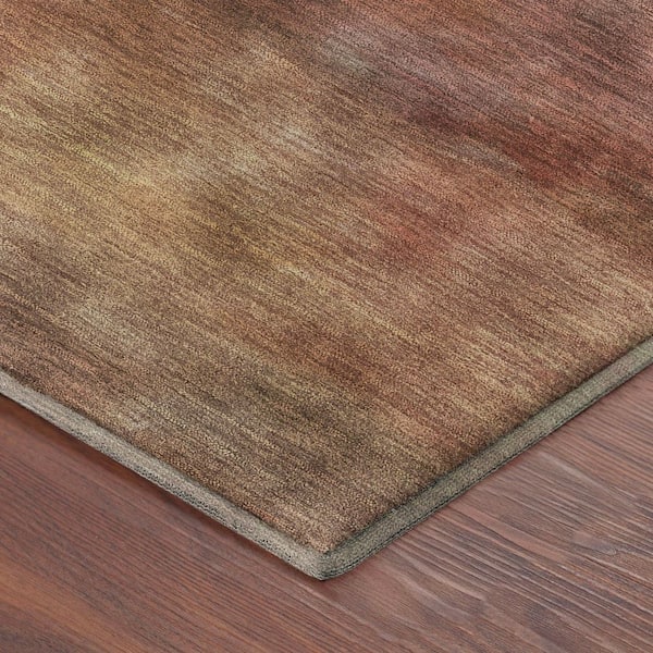Mayfield Premium Machine Washable Abstract AMF2311 Terracotta 5 ft. x 7 ft. 6 in. Area Rug