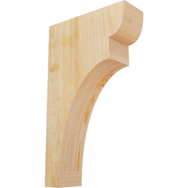 Ekena Millwork 4 in. x 12 in. x 20 in. Douglas Fir Yorktown Rough Sawn Corbel