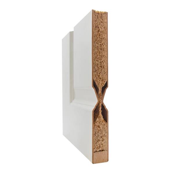 American Building Supply Rockport 28-in x 80-in Primed 5-Panel Equal Hollow Core Primed Molded Composite Slab Door