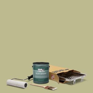 1 gal. #S340-4 Back To Nature Extra Durable Semi-Gloss Enamel Int. Paint & 5-Piece Wooster Set All-in-One Project Kit