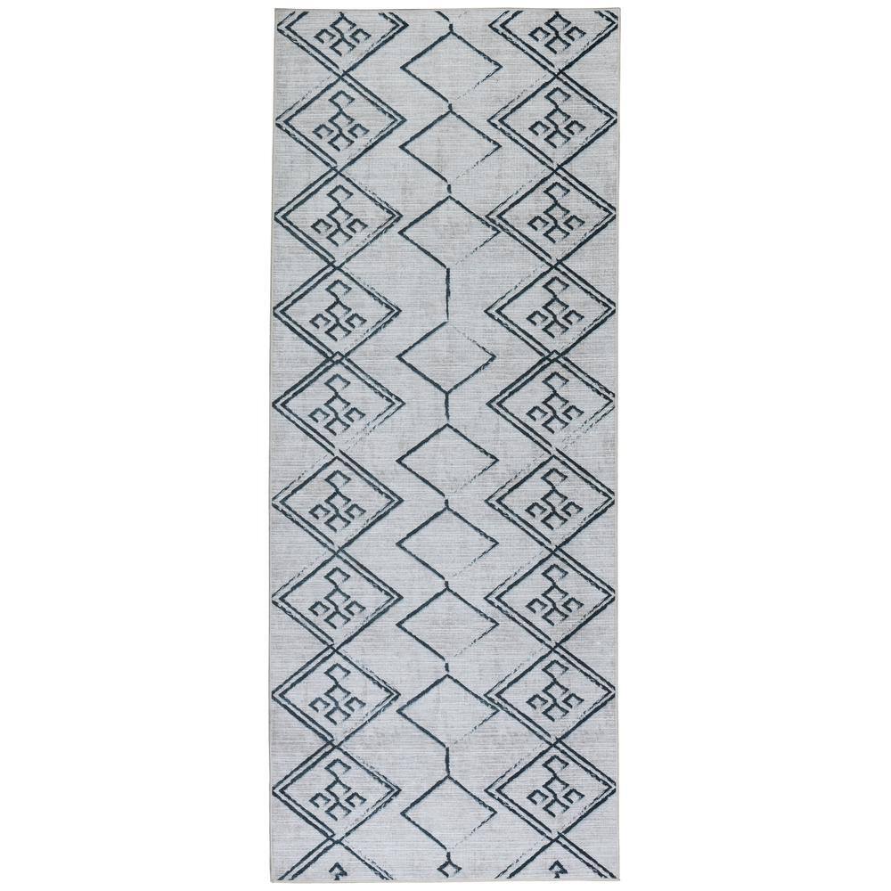 Aspen Creme Black 2 ft. 2 in.. X 6 ft. Machine Washable Tribal Moroccan Bohemian Polyester Non-Slip Backing Area Rug price history on PriceWatchPro