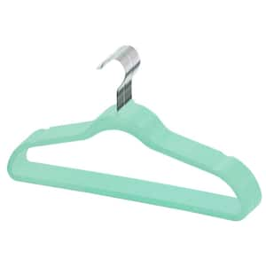 Simplify Kid's Velvet Clothes Hangers, 25 Pack, Neon