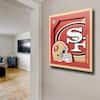 San Francisco 49ers 12'' x 12'' 3D Logo Wall Art