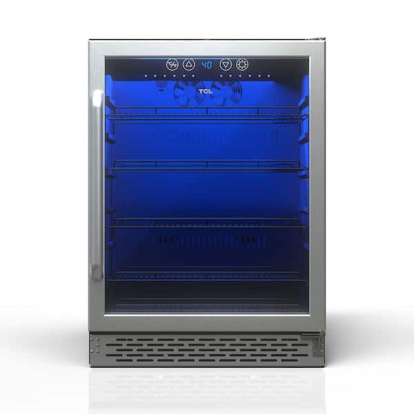 TCL 24 in. Single Zone 161 Cans Stainless Beverage Cooler