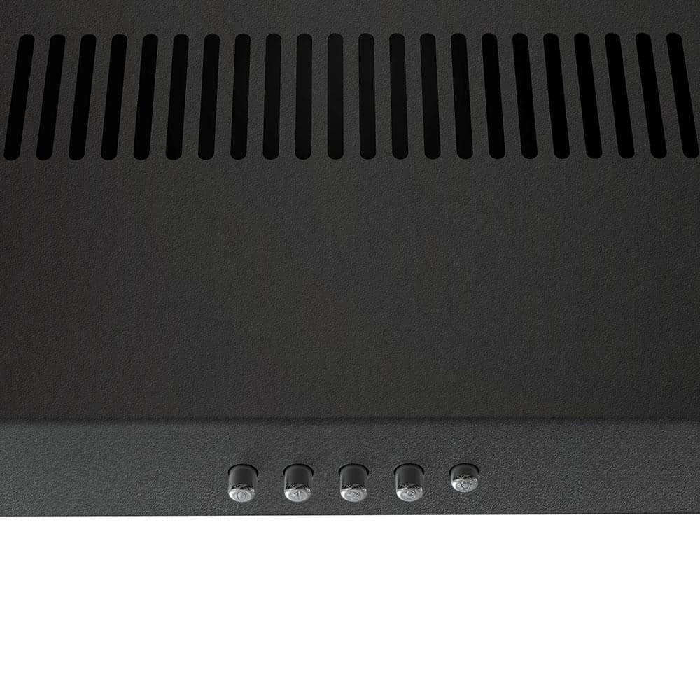 Streamline 30" Black Stainless Steel Convertible Under Cabinet Range Hood