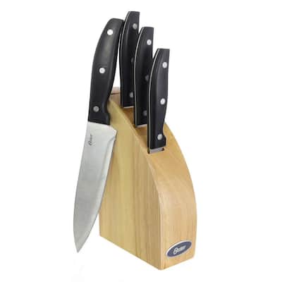 SCHMIDT BROS. 4-Piece Stainless Steel Cutlery Bonded Ash Jumbo Steak Knife  Set in Wood Gift Box SBCBA4PJS2 - The Home Depot