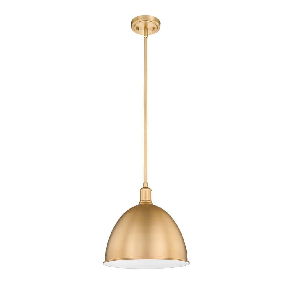 Classic Brass 12.5" Indoor/Outdoor LED Pendant Light