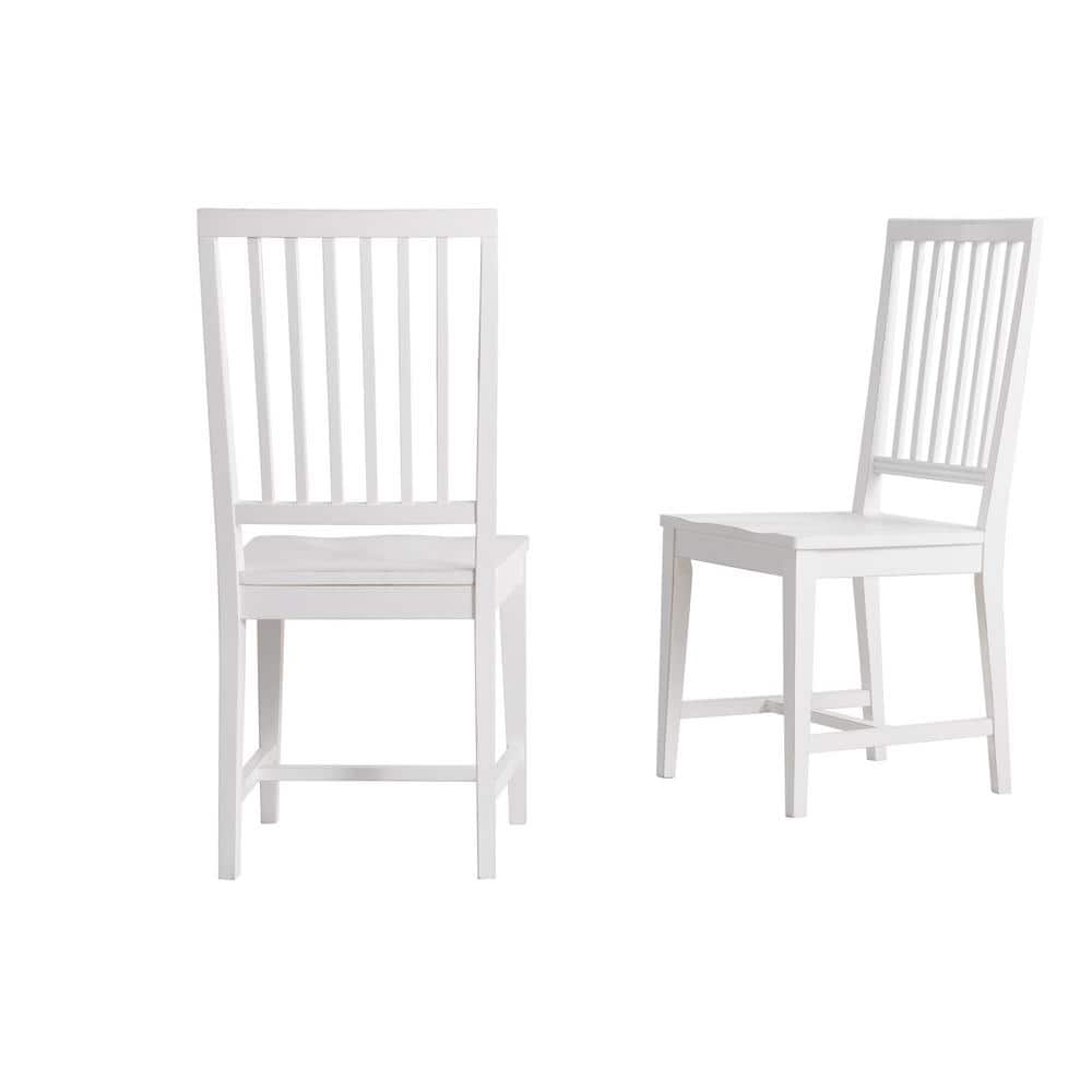 Vienna White Wood Side Chairs (Set of 2)