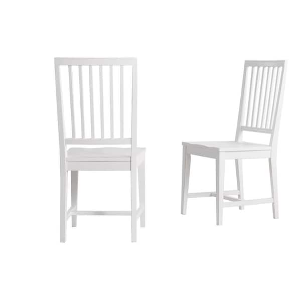 Alaterre Furniture Vienna White Wood Side Chairs (Set of 2)