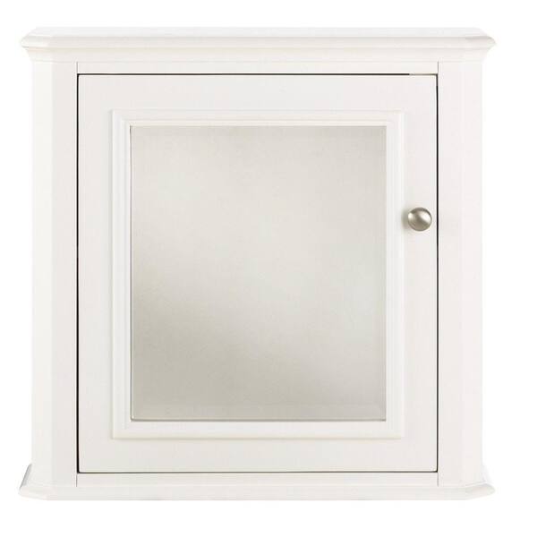 Home Decorators Collection Belvedere 23-1/2 in. W Framed Bathroom Medicine Cabinet with Adjustable Shelves in White