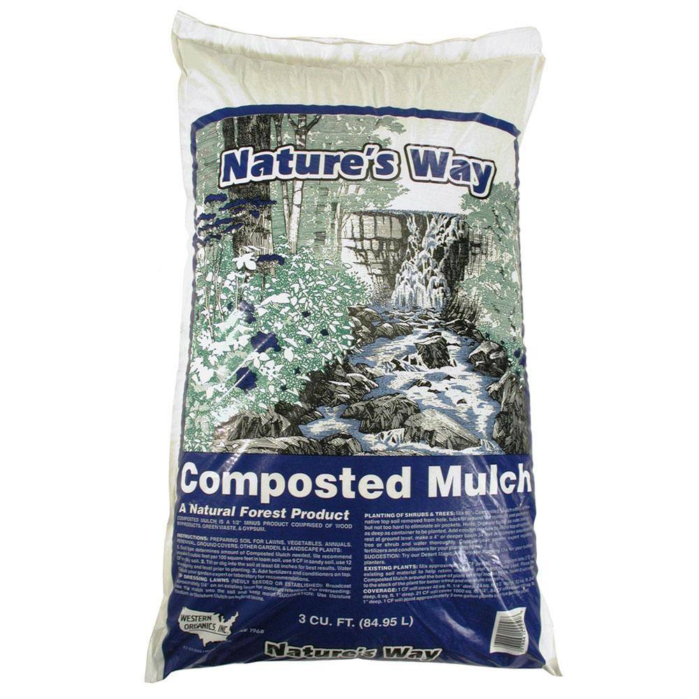 Nature S Way 3 Cu Ft Composted Mulch Nw 212 The Home Depot