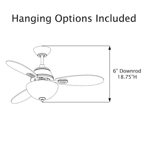 Paige 42 in. 2-Light Indoor Black Ceiling Fan with Clear Hand-Cut Glass Bowl Shade and Remote Control River of Goods Ceiling Fans With Lights