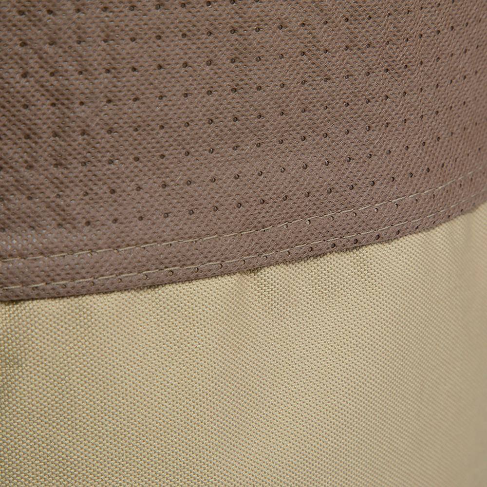 Elegant Waterproof 79 Inch Beige and Brown Patio Sofa Cover