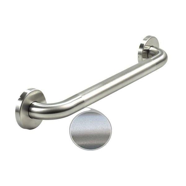 WingIts Premium Series 24 in. x 1.25 in. Grab Bar in Satin Peened Stainless Steel (27 in. Overall Length)