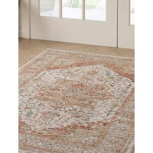 Petra Iv/Rust 4 ft. x 6 ft. All-Over Design Traditional Area Rug