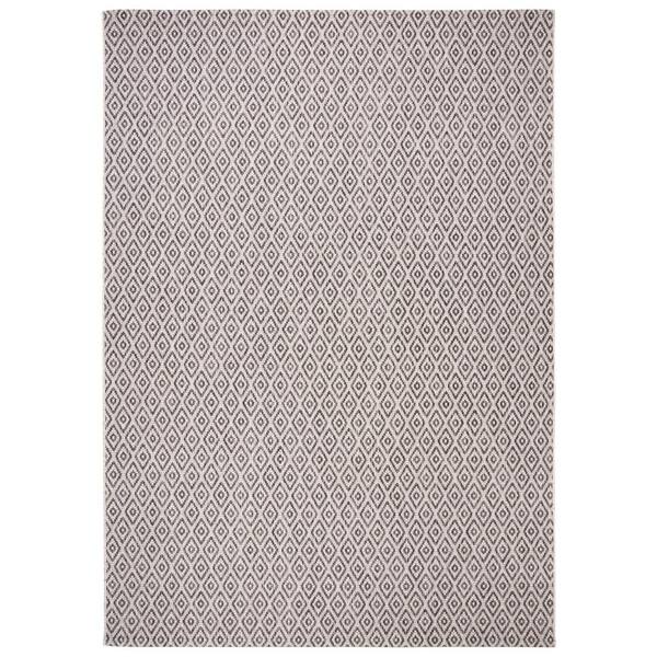 SAFAVIEH Courtyard Beige/Black 9 ft. x 12 ft. Indoor/Outdoor Area Rug