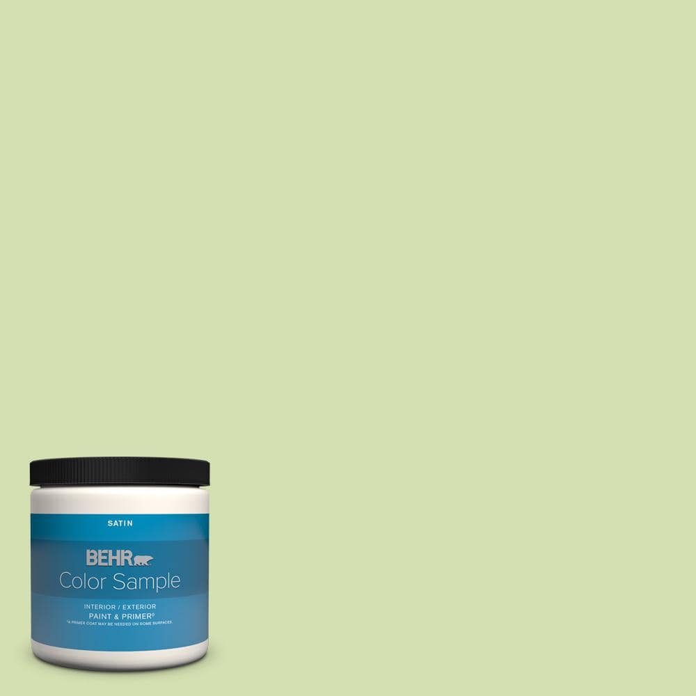 BEHR PREMIUM PLUS 8 oz. 420C-3 Celery Bunch Satin Enamel InteriorExterior  Paint & Primer Color Sample B370016 - The Home Depot