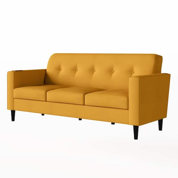 Back cushion to sofa August, Yellow