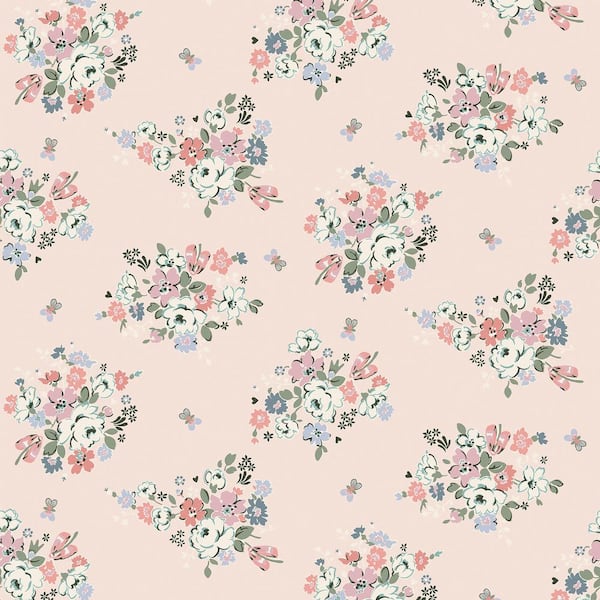 Unbranded Clifton Floral Pink Wallpaper