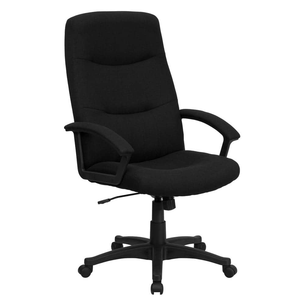 Flash Furniture High Back Black Fabric Executive Swivel Office