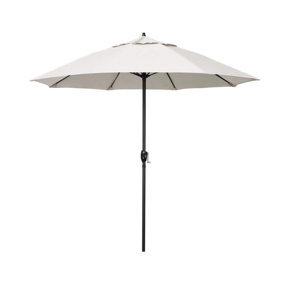 7.5 ft. Bronze Aluminum Market Patio Umbrella with Fiberglass Ribs and Auto Tilt in Canvas Sunbrella price history on PriceWatchPro