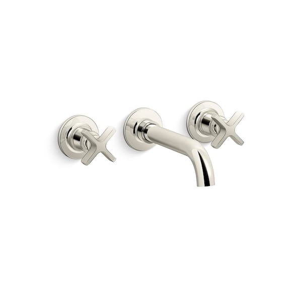 KOHLER Castia By Studio McGee Wall-Mount Bathroom Sink Faucet Trim 1.2 GPM in Vibrant Polished Nickel