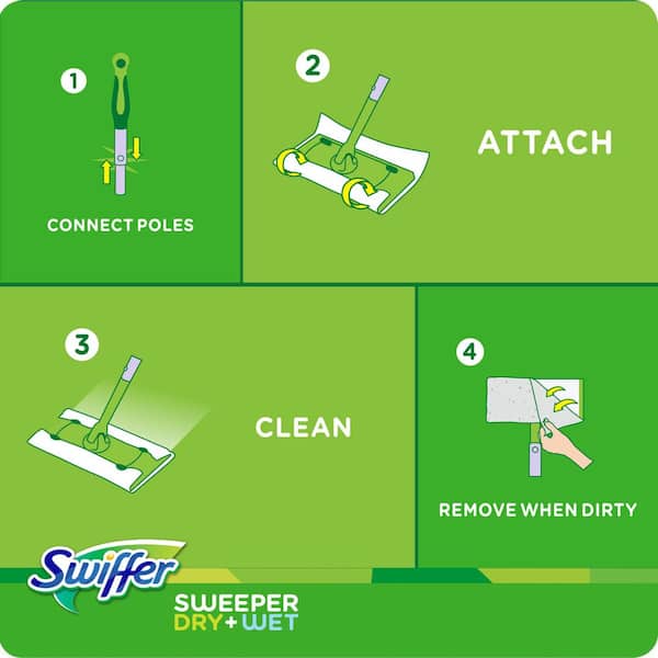 Swiffer Sweeper Dry+Wet Starter Kit Multicolor (49947), 1 - Pay