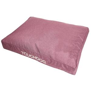 Medium Pink Husky Water-Resistant Premium Rectangular Raised Dog Mat