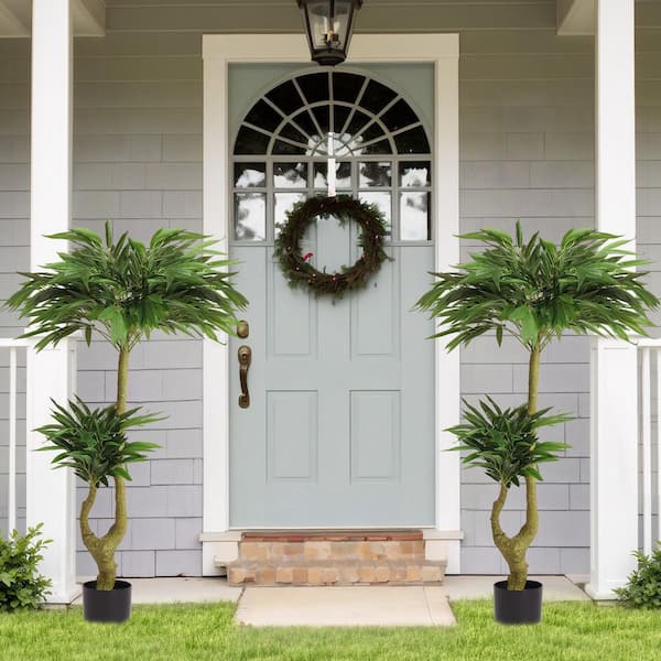 5 ft. Artificial Willow Tree in Pot