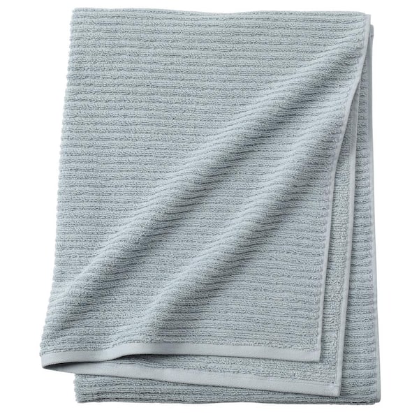 Unbranded Monterey 1-Piece Ribbed Turkish Bath Towel in Spa Blue