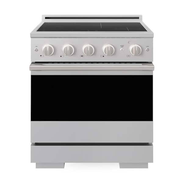 30 in. 4.2 cu. ft. Marino Induction Range with 4 Burner Element Cooktop and Electric Convection Oven in Stainless Steel