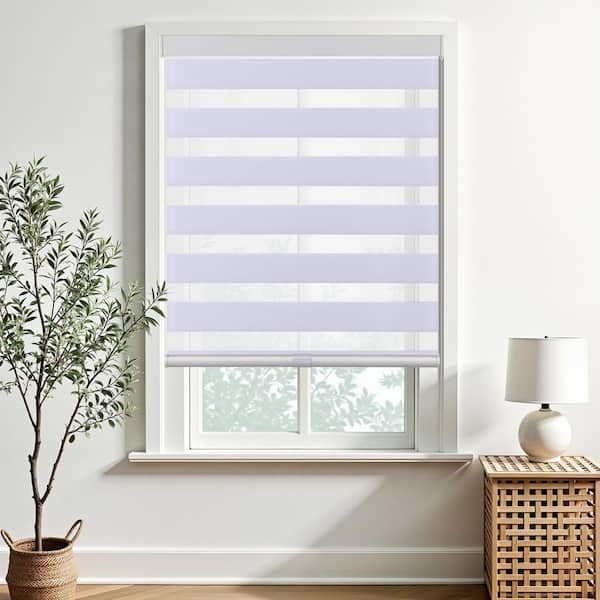 ZebraLight ニュートラルホワイト　フラッディー Aosky Zebra Blinds Cordless Shades-Dual Layer Light Filtering, Day