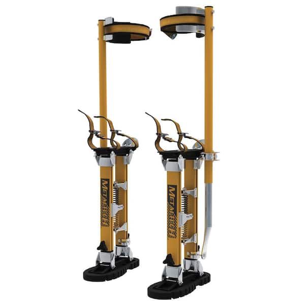 MetalTech Jobsite Series 24 in. to 40 in. All Aluminum Heavy-Duty Drywall Stilts, 225 lbs. Load Capacity