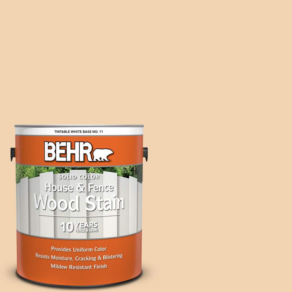 1 gal. #M280-3 Champagne Wishes Solid Color House and Fence Exterior Wood S