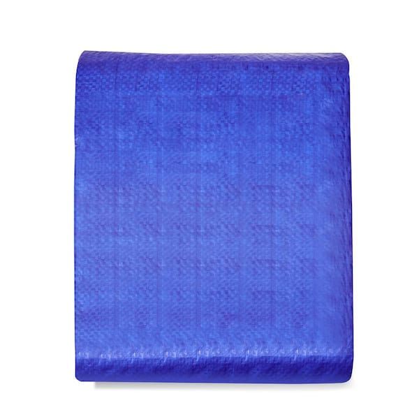 VEVOR 12 ft. x 16 ft. Heavy Duty Tarp 5 Mil Polyethylene Tarp Cover Tear UV and Temperature Resistant Blue