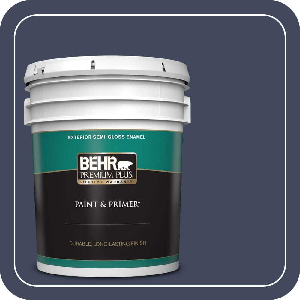 5 gal. #S530-7 Dark Navy Semi-Gloss Enamel Exterior Paint & Primer price history on PriceWatchPro