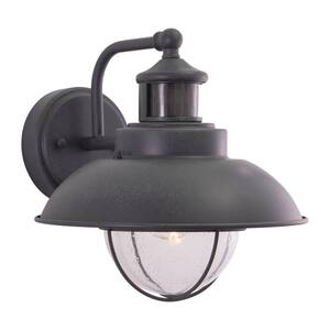 Harwich Gray Motion Sensor Dusk to Dawn Coastal Outdoor Wall Light