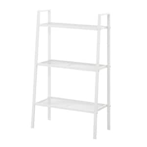 Designs2Go 40.75 in. White Standard Ladder Metal Indoor Plant Stand with 3 Tiers