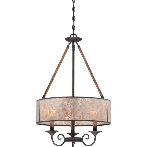 Home Decorators Collection Bandelier 3-Light Imperial Bronze Pendant