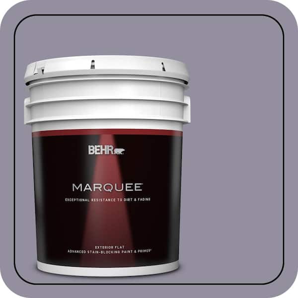 BEHR MARQUEE 5 gal. #N560-4 Evening in Paris Flat Exterior Paint & Primer