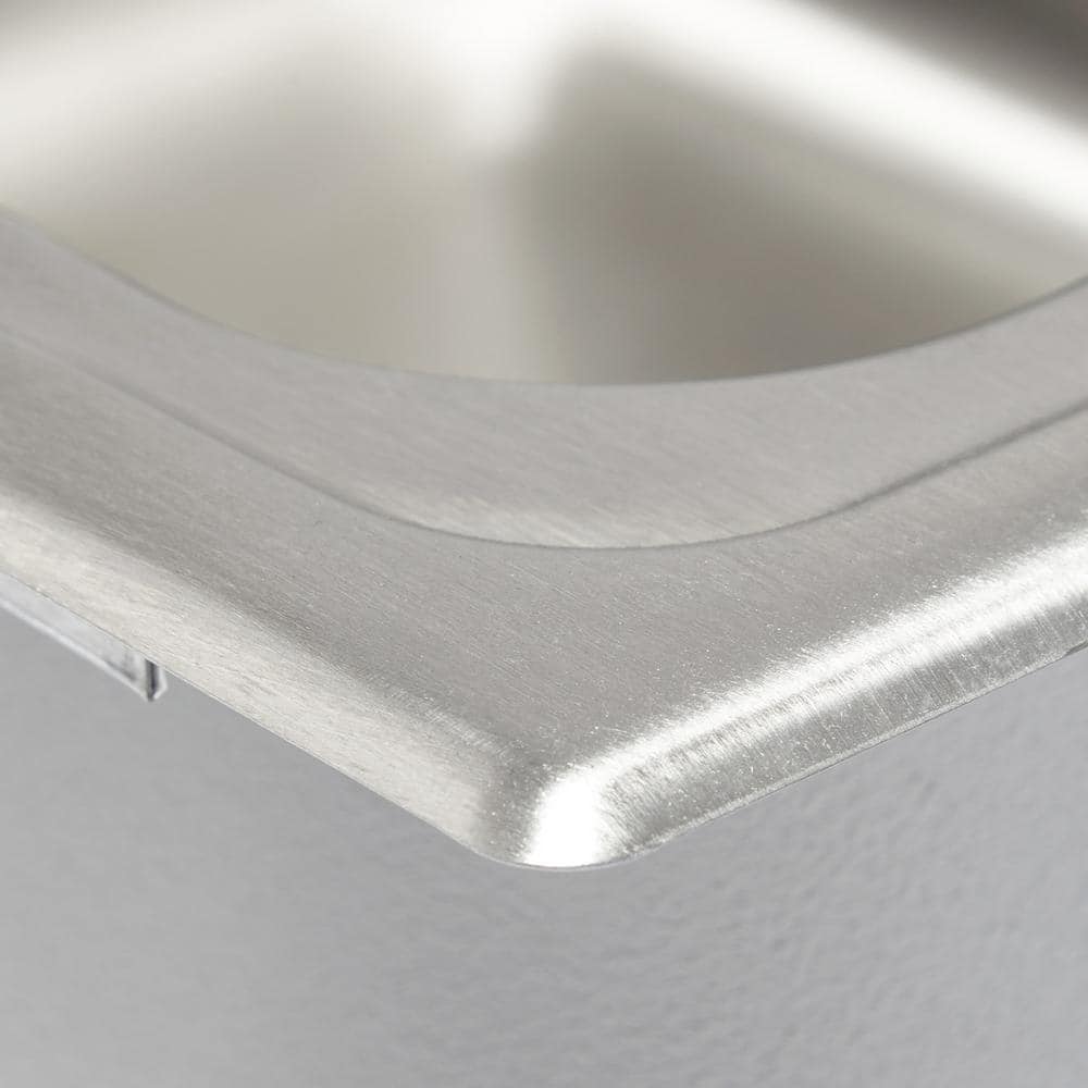 Lustertone 43" Stainless Steel Double Basin Drop-In Kitchen Sink