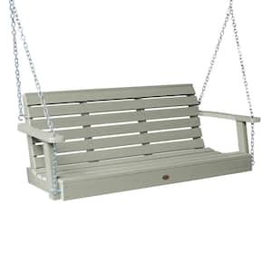 Weatherly 60 in. 2-Person Eucalyptus Recycled Plastic Porch Swing
