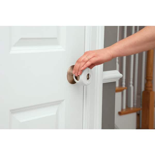 Kids Baby Door Knob Safety Cover Child Proof Lockable Drawer Handle Sleeve Home 