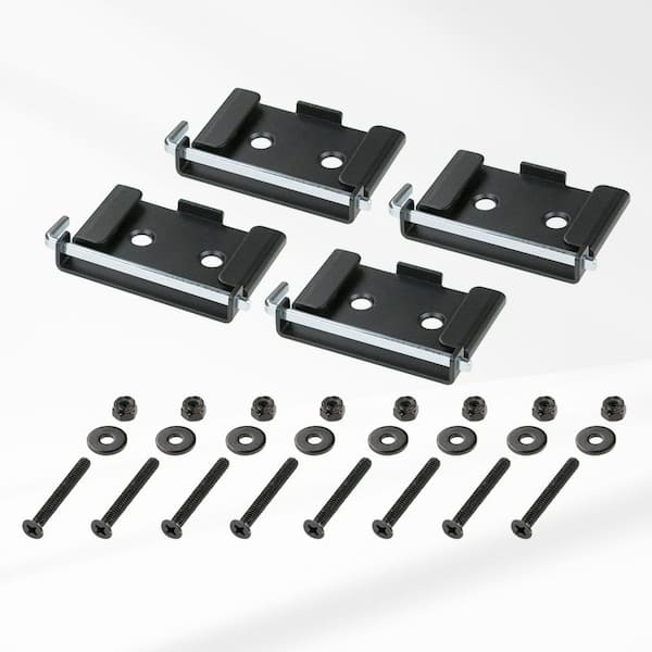 POWERTEC 2-3/4 in. x 3-3/4 in. Quick-Release Caster Plates (4-Pack)